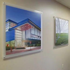 Multiwall polycarbonate printed wall art
