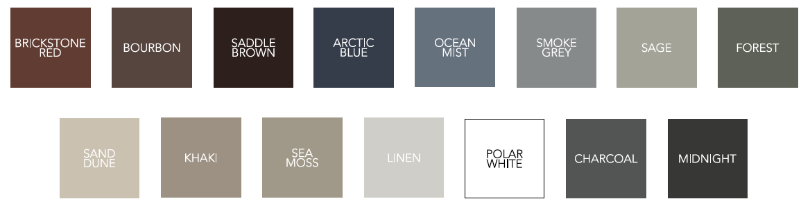 Elite Cladding Color Palette