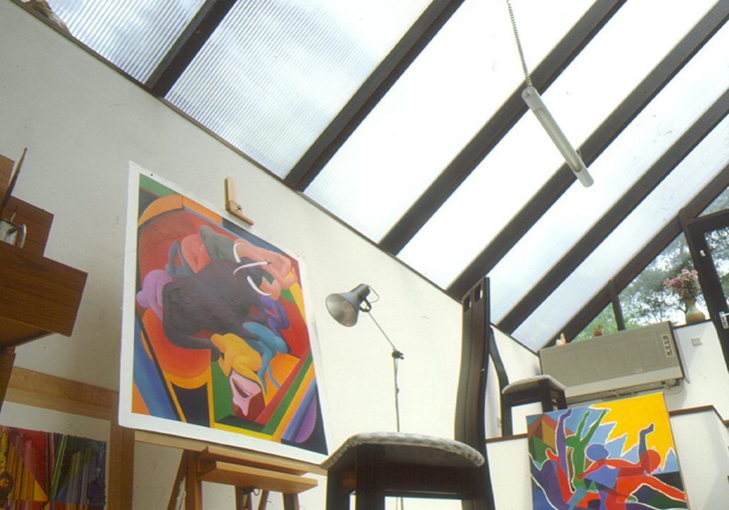 Multiwall Polycarbonate Roof - Art Studio