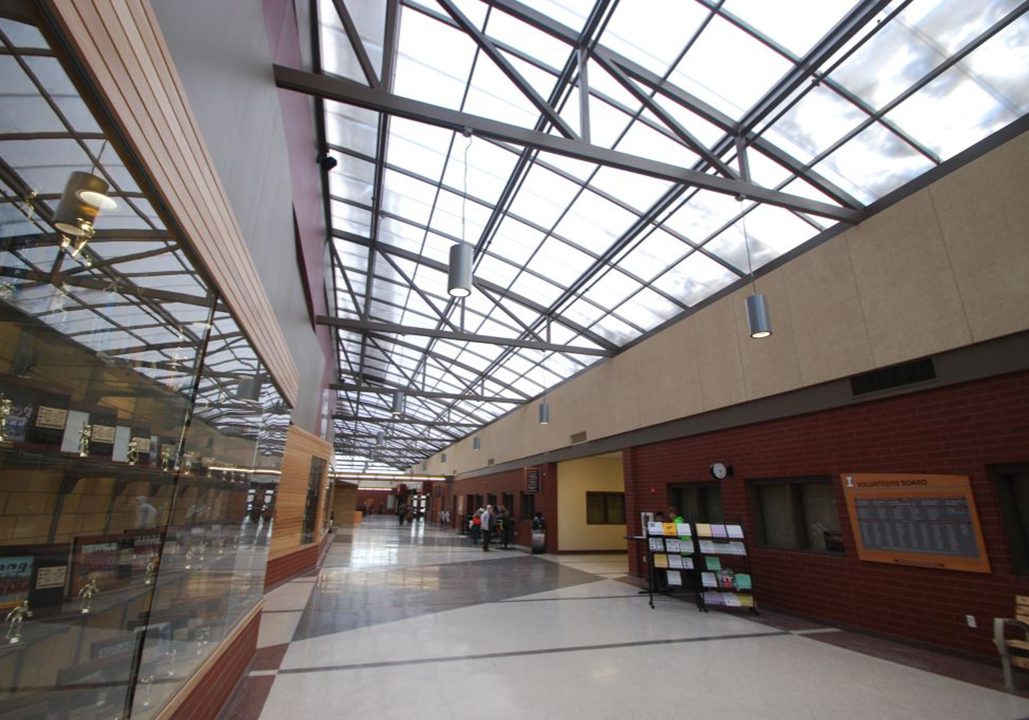 School interior - Skylight provides natural light